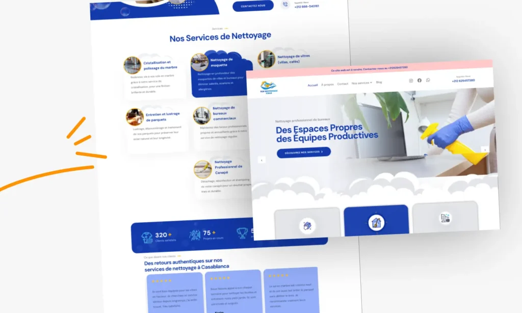 Site web nettoyage — Casablanca